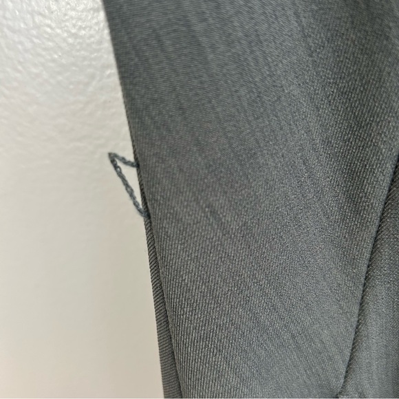 MM Lafleur Grey Cap Sleeve Classic Midi Sheath Dress Size 2 - Picture 11 of 12